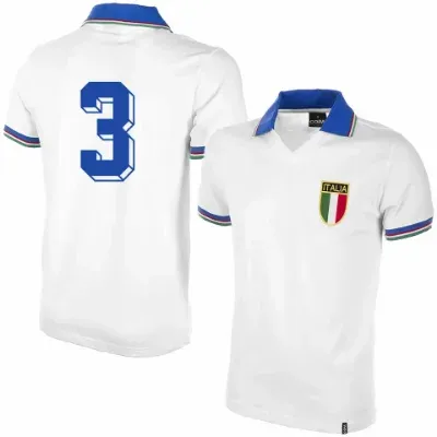 Italië retro uitshirt WK 1982 + Nummer 3