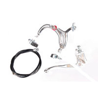 Import Knijprem set achter aluminium zilver