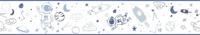 Noordwand Kids Walls Behangrand outerspace met astronauten, raketten en planeten - 45849