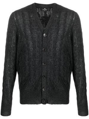 ETRO cardigan torsadé en cachemire - Gris