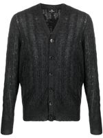 ETRO cardigan torsadé en cachemire - Gris