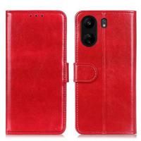 Xiaomi Poco C65/Redmi 13C Portemonnee Hoesje met Magneetsluiting - Rood - thumbnail