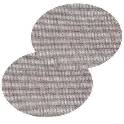 Placemat Maoli - 4x - ovaal - grijs - 48 x 35 cm - kunststof - onderlegger Placemat Maoli - 4x - ovaal - grijs - 48 x 35 cm - kunststof - onderlegger