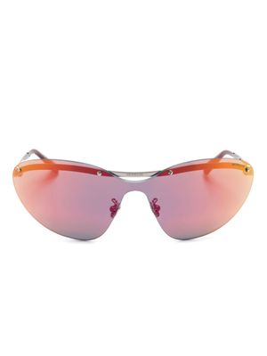 Moncler Eyewear lunettes de soleil Carrion à monture oversize - Rouge