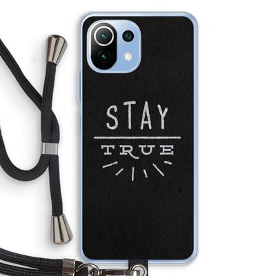 Stay true: Xiaomi Mi 11 Lite Transparant Hoesje met koord