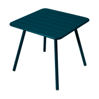 Fermob Luxembourg tuintafel vierpoot 80x80 cm Acapulco Blue