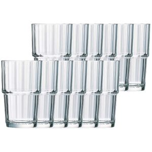 12x Longdrink glazen transparant 270 ml Norvege