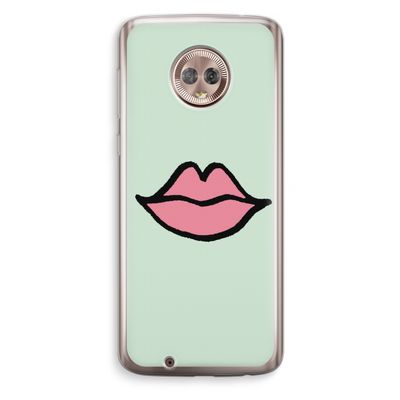 Kusje: Motorola Moto G6 Transparant Hoesje