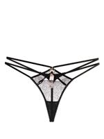 Agent Provocateur string Foxie à dentelle fleurie - Noir