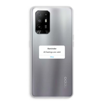 Reminder: Oppo A94 5G Transparant Hoesje