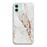 Goud marmer: iPhone 11 Transparant Hoesje