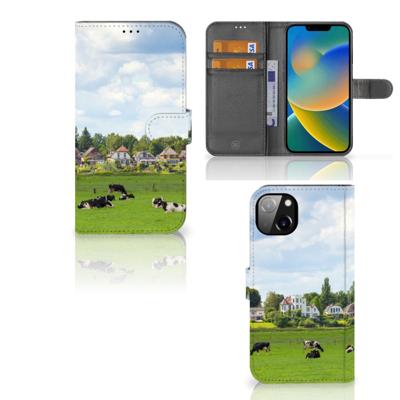 iPhone 14 Plus | Telefoonhoesje | Met pasjeshouder | Koeien