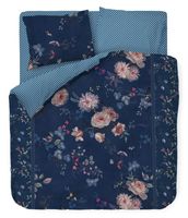 PiP Studio Dekbedovertrek Tokyo Bouquet - Dark Blue-1-persoons (140 x 200/220 cm)