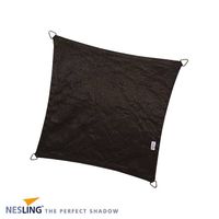 Nesling Coolfit 3.6 x 3.6 m zwart schaduwdoek - thumbnail