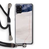 Stone White: Samsung Galaxy A31 Transparant Hoesje met koord