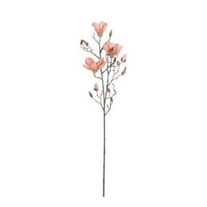 Mica Decorations Magnolia Kunstbloem - H88 cm - Perzik