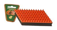 Boon Boon rubber massageborstel oranje / zwart - thumbnail