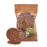 FACTORYHERBS Pastinaakkoekjes met lijnzaad - traktatie voor knaagdieren en konijnen - 100g