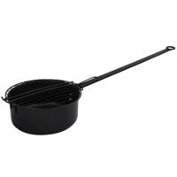 Popcorn pan - zwart - 69 cm - metaal - popcorn maken . bakken