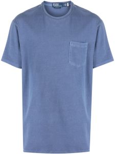 Polo Ralph Lauren t-shirt en coton à poche poitrine - Bleu