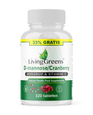 Livinggreens Cranberry D-mannose voordeelverpakking