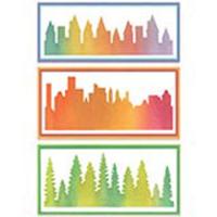 Sizzix • stencil a5 cosmopolitan the view