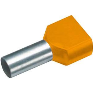 Vogt Verbindungstechnik 460108D Dubbele adereindhulzen 0.5 mm² Deels geïsoleerd Oranje 100 stuk(s)