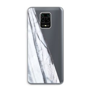 Gestreepte marmer: Xiaomi Redmi Note 9 Pro Transparant Hoesje