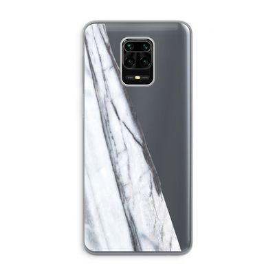 Gestreepte marmer: Xiaomi Redmi Note 9 Pro Transparant Hoesje