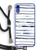 Ink Stripes: Honor Play 8A Transparant Hoesje met koord