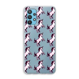 Musketon Unicorn: Samsung Galaxy A32 4G Transparant Hoesje