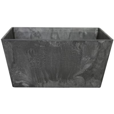 Ter Steege Plantenbak - zwart - rechthoekig - 12 x 25 x 12 cm