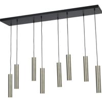 Masterlight Eetkamer hanglampRun 8 nikkel matte pendels - 2381-05-37-130-25-8