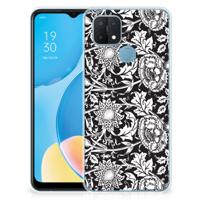 OPPO A15 | TPU Case | Black Flowers