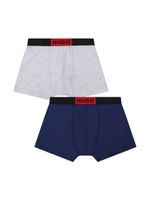 HUGO KIDS lot de boxers à taille logo - Bleu - thumbnail