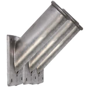 Vlaggenstokhouder aluminium voor vlaggen van 30 mm - 3x - vlaggenhouder