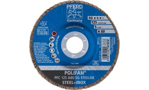 PFERD 67708125 PFC 125 A 80 SG STEELOX Lamellenschijf Diameter 125 mm Boordiameter 22.23 mm RVS, Staal 10 stuk(s)