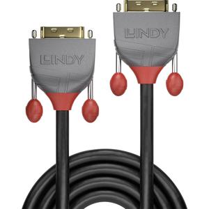 LINDY 36226 DVI-kabel DVI Aansluitkabel DVI-D 24+1-polige stekker, DVI-D 24+1-polige stekker 10.00 m Zwart