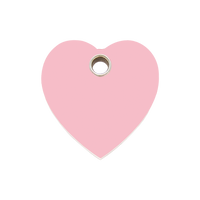 Heart IV plastic dierenpenning medium/gemiddeld 3,01 cm x 3,01 cm - RedDingo