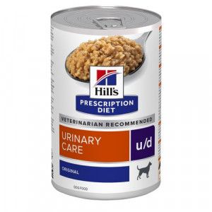 Hill's Prescription Diet U/D Urinary Care nat hondenvoer blik 4 trays (48 x 370 g)