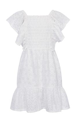 LOOXS Little Zomer jurk meisjes embroidery - wit