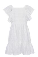 LOOXS Little Zomer jurk meisjes embroidery - wit