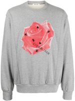 Undercover sweat à appliques fleurs - Gris