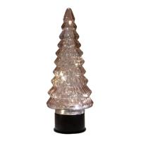 Boompje glas LED 35x13 cm roze - Annas collection