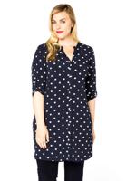 Yoek Tuniek met knopen DOTS | Blauw | Maat 50/52