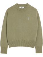 AMI Paris pull Ami de Coeur en coton mélangé - Vert