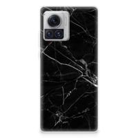 Motorola Moto X30 Pro | TPU | Siliconen hoesje | Marmer Zwart - Origineel Cadeau Vader