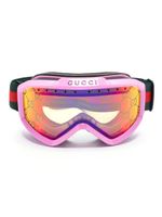 Gucci Eyewear lunettes de ski à motif monogrammé - Rose