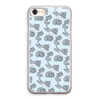 Poezen: iPhone 8 Transparant Hoesje