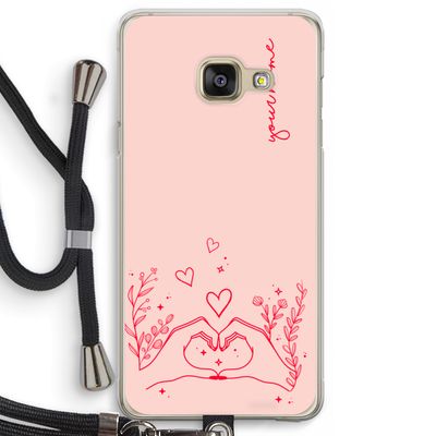 Love is in the air: Samsung Galaxy A3 (2016) Transparant Hoesje met koord